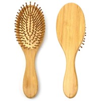 Eco friendly Private Label Travel  Eco Friendly Scalp Massage Goody  Curly hair natural Bamboo Hair Brush